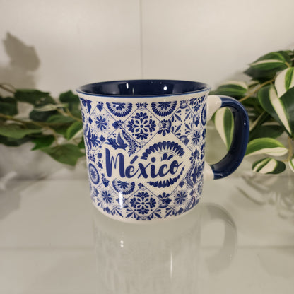 Taza Jumbo México Azul Marino