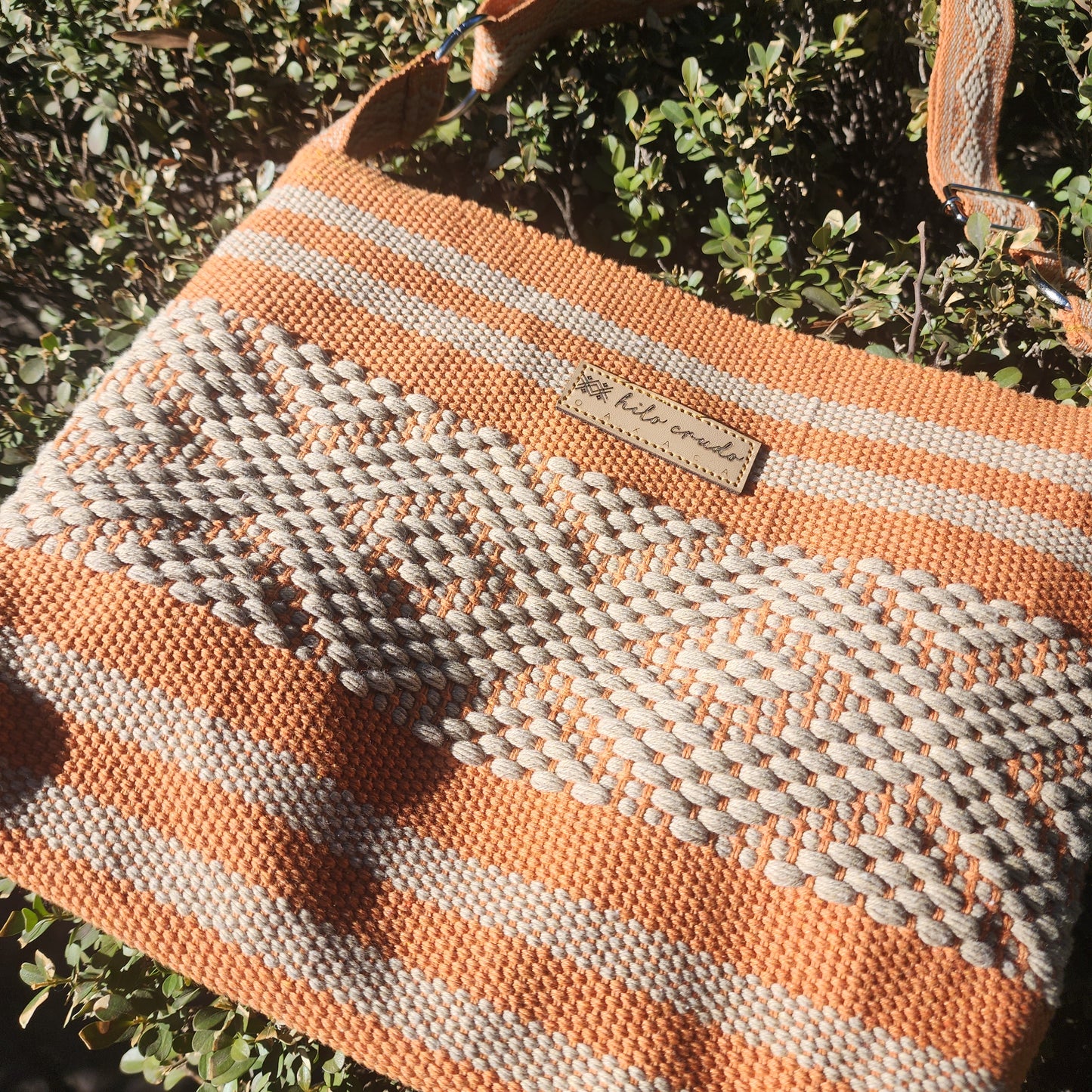 Cross Body Artesanal de Oaxaca Naranja