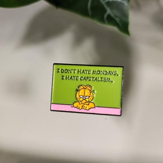 Pin Garfield Capitalism