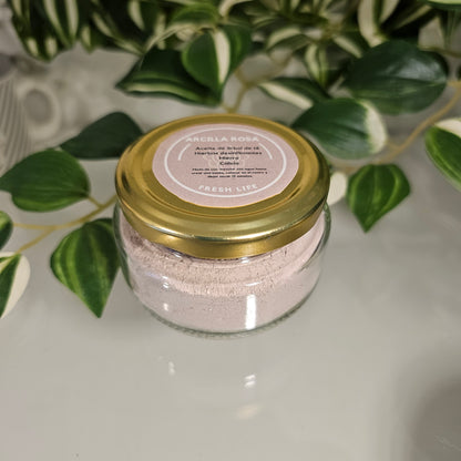 Mascarilla de Arcilla Rosa con Aceite de Árbol de Té, Hierbas Desinflamantes, Hierro y Calcio