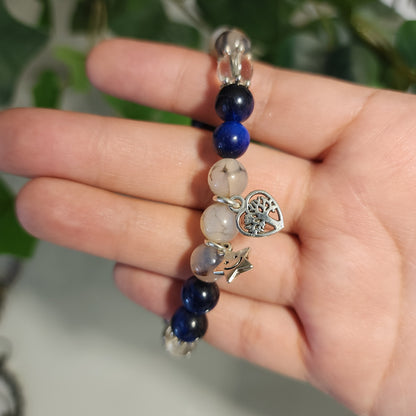 Pulsera Agata - Lapislazuli