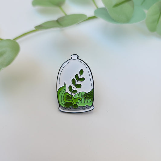 Pin Terrario Vidrio