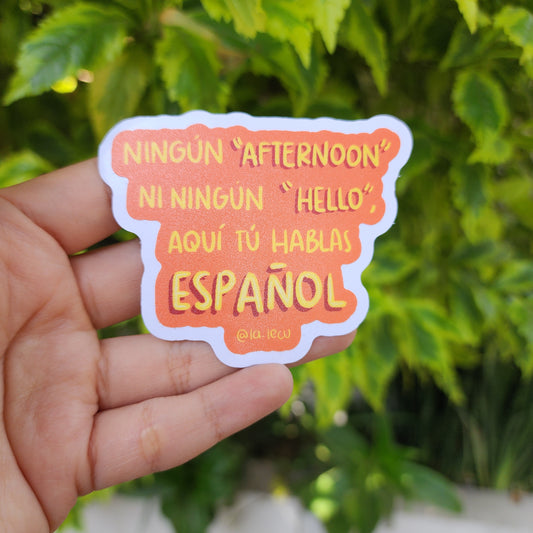 Sticker Habla Español