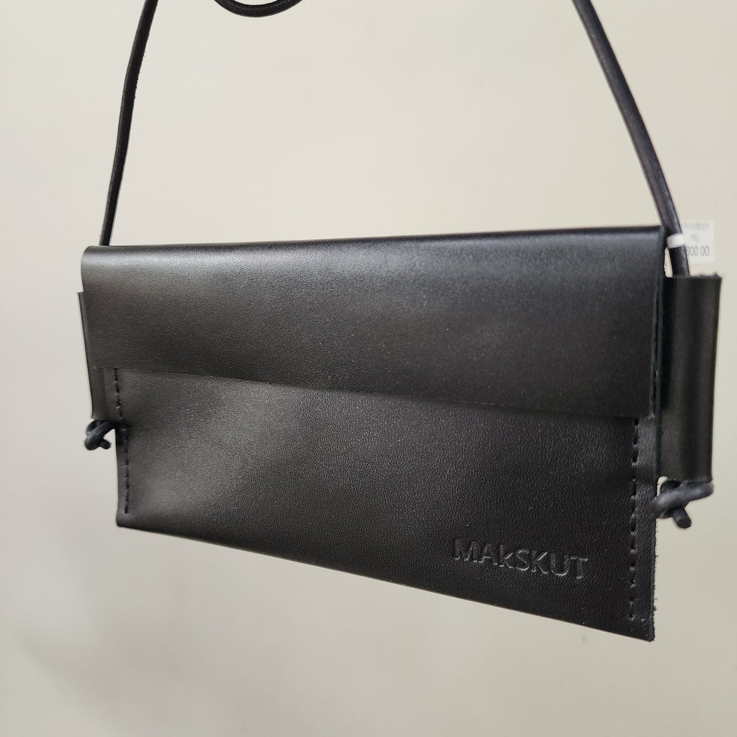 Crossbody de Piel Negra Chica