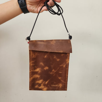 Crossbody de Piel Tabaco