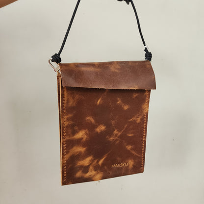 Crossbody de Piel Tabaco