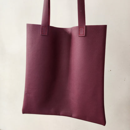 Tote de Piel Vino Grande