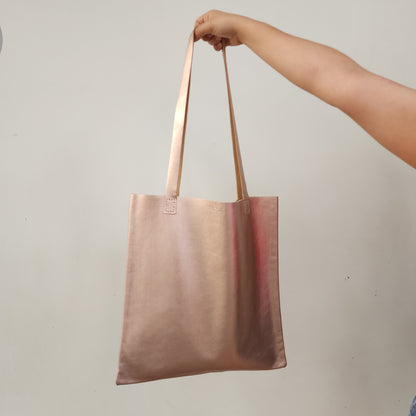 Tote de Piel Rose Gold Grande