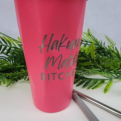 Vaso Hakuna Matata Bitches Rosa