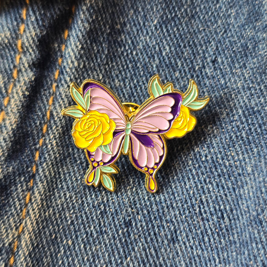 Pin Mariposa Lila