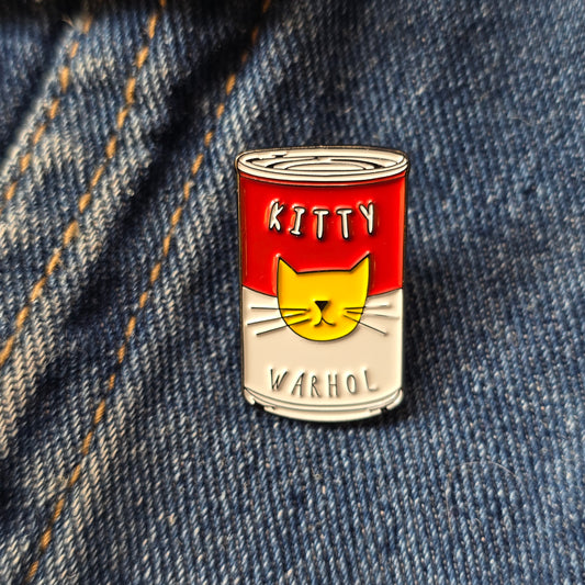 Pin Kitty Warhol