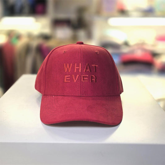 Gorra de gamuza "What Ever"