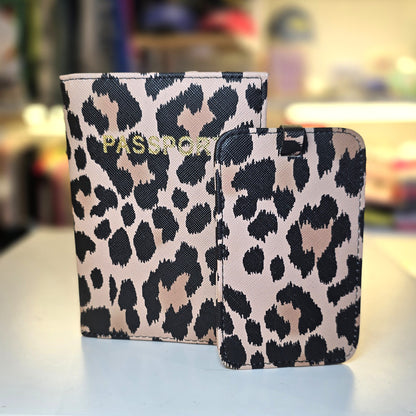 Porta Pasaportes e Identificador de Maleta Animal Print