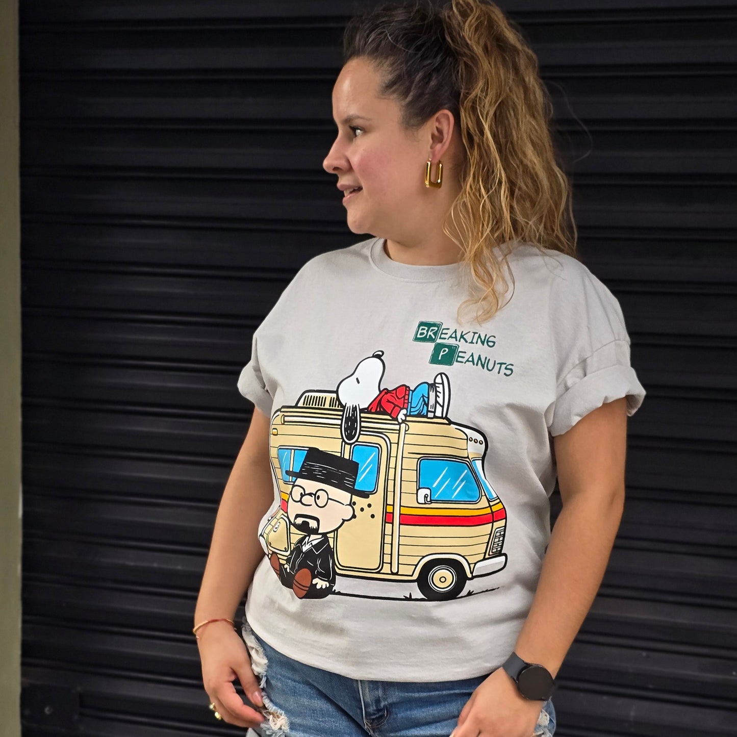 Playera Unisex Snoopy con Breaking Bad