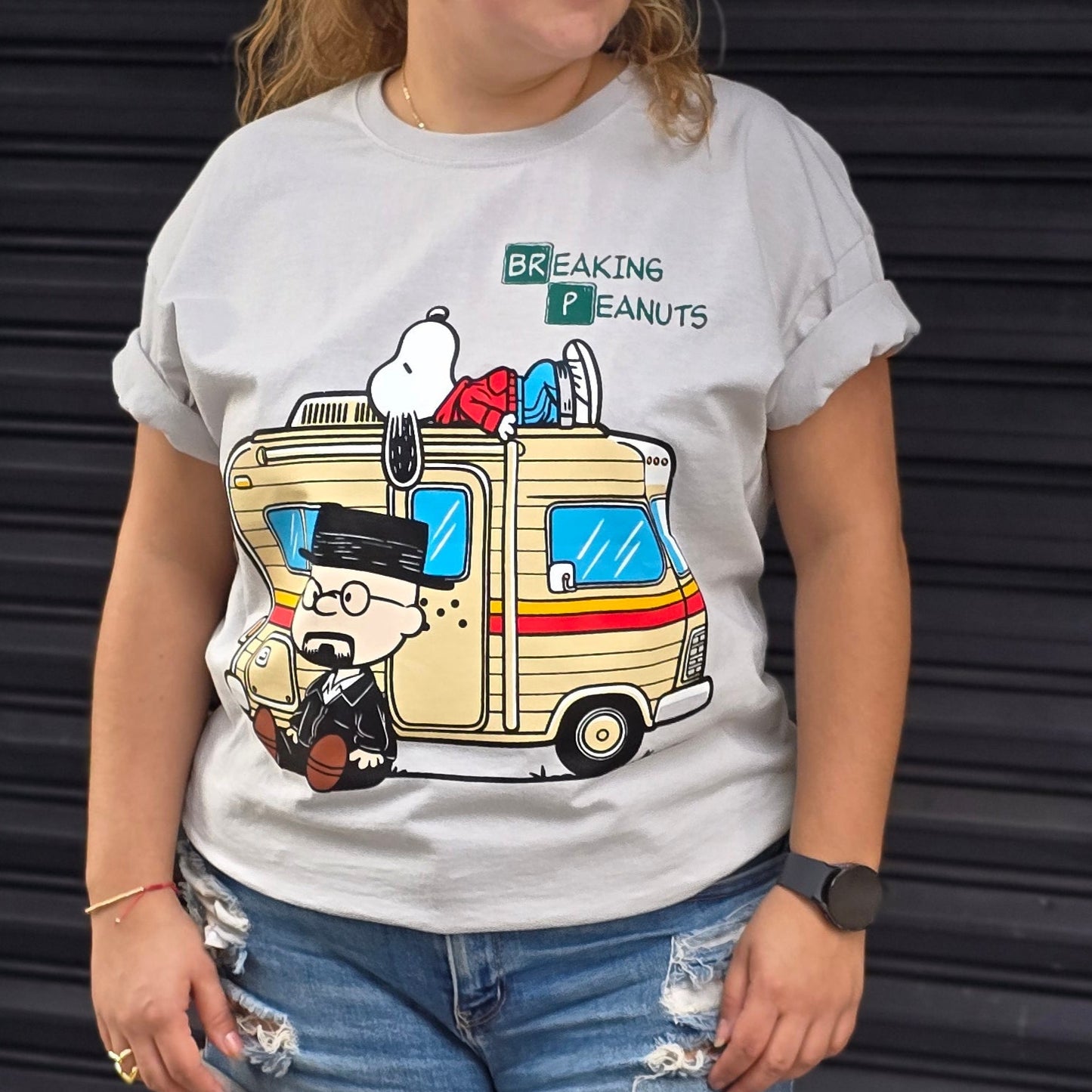 Playera Unisex Snoopy con Breaking Bad