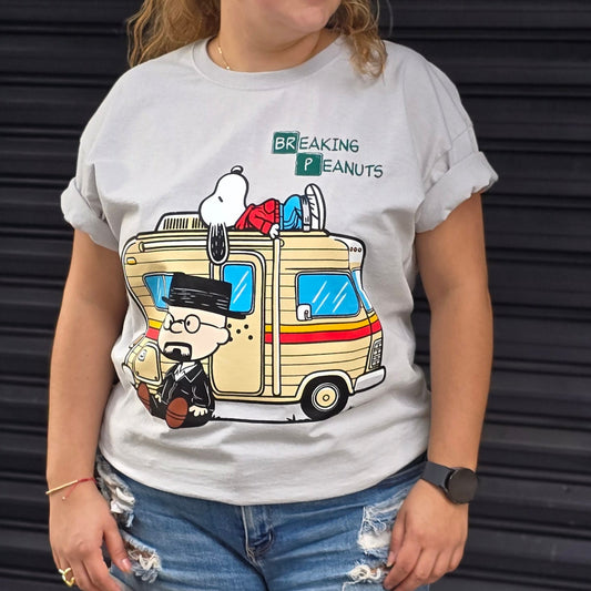 Playera Unisex Snoopy con Breaking Bad