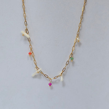 Collar eslabones con dijes ✨
