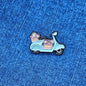 Pin Motoneta Con Flores