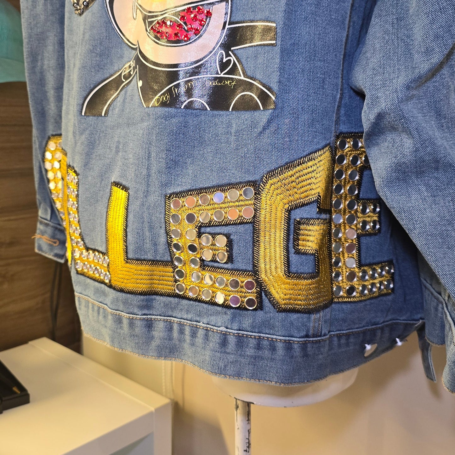 Chamarra Denim College Dream
