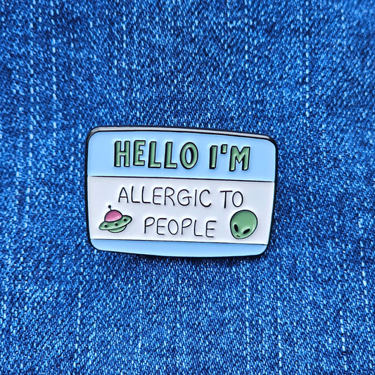 Pin Allergic to People
