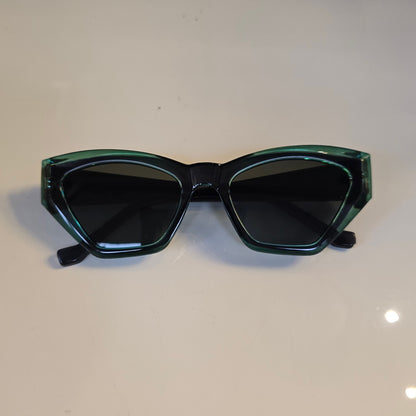 Lentes "Jade" en verde profundo