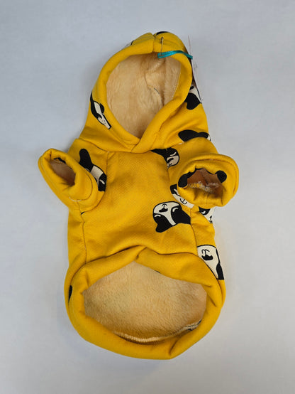 💛 Sudadera amarilla con caritas de perrito