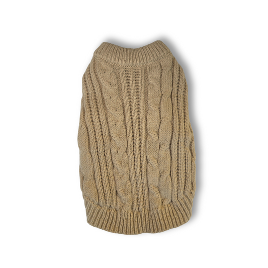 🤍 Suéter tejido beige claro