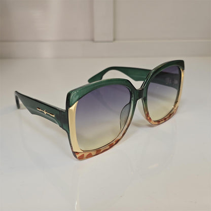 Lentes "Savanna" en verde, dorado y print sutil
