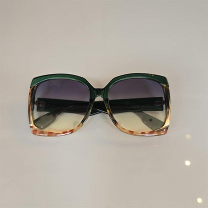 Lentes "Savanna" en verde, dorado y print sutil