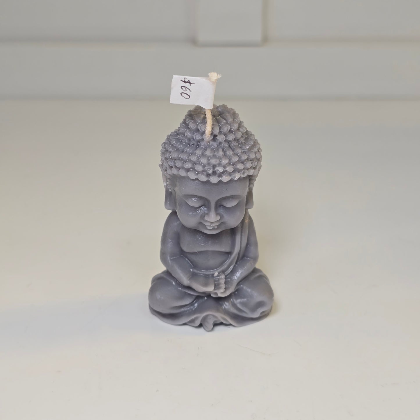 🧘‍♂️ Vela mini Buda – Posición de meditación - Gris