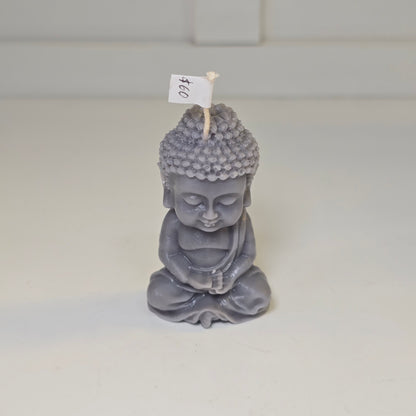 🧘‍♂️ Vela mini Buda – Posición de meditación - Gris