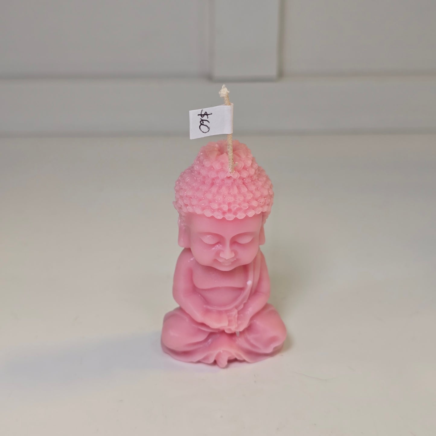 🧘‍♂️ Vela mini Buda – Posición de meditación - Rosa