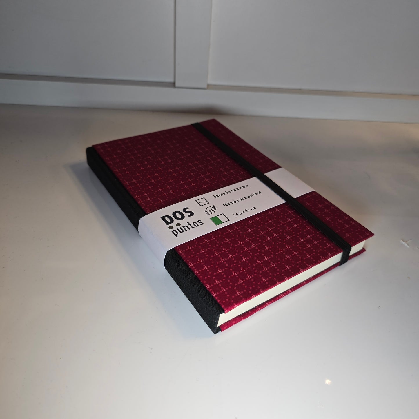 Libreta Pasta Dura de Tela Roja
