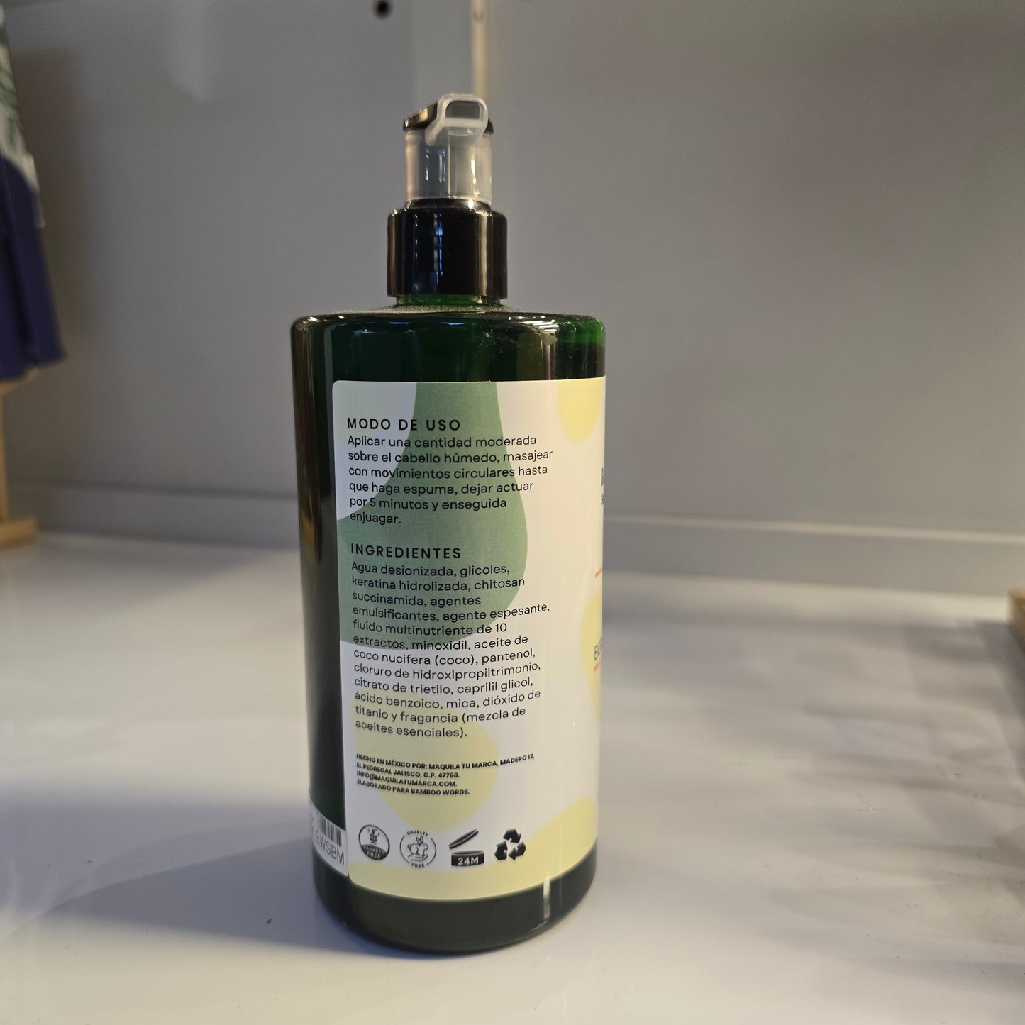 Shampoo Bergamota + Minoxidil 500 ml