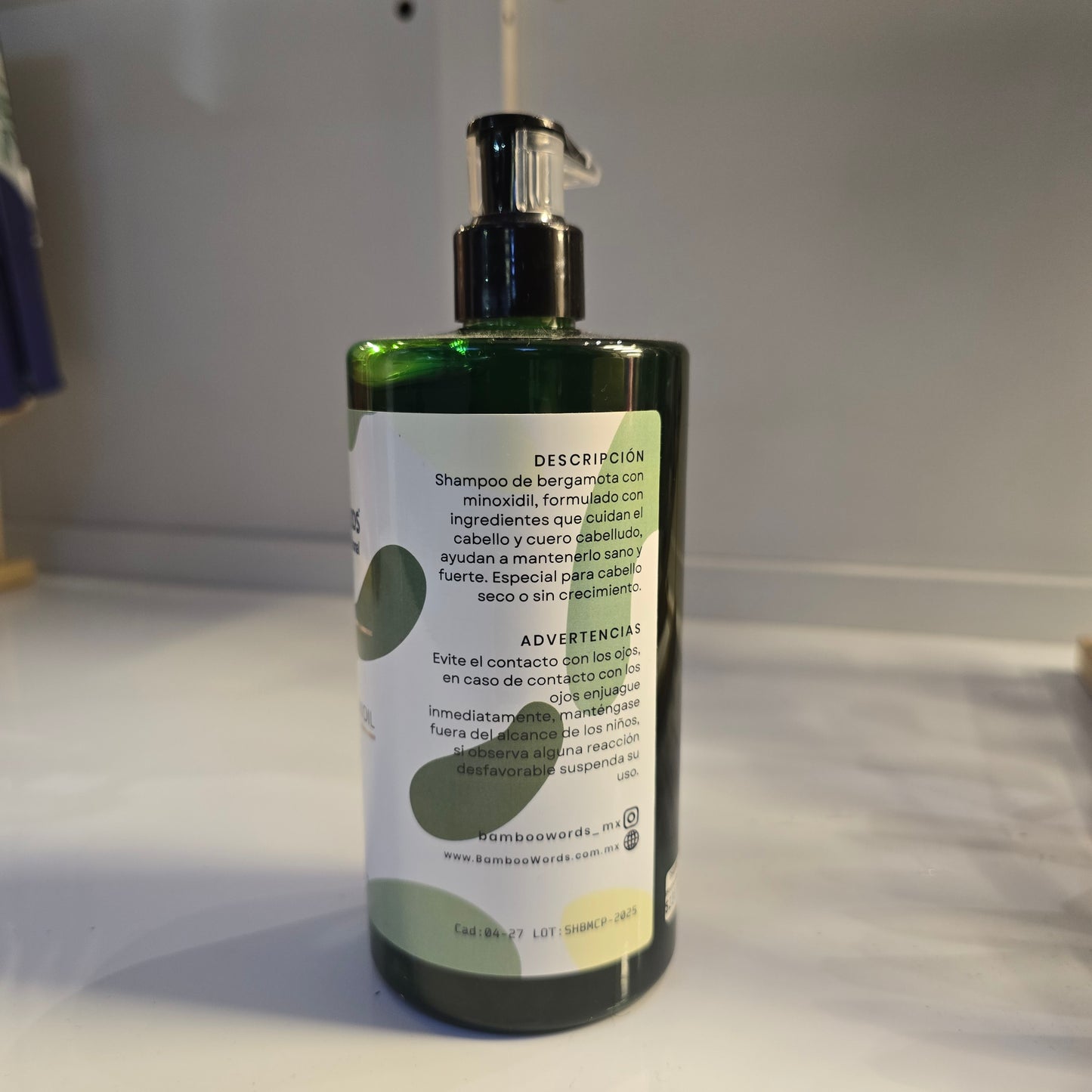 Shampoo Bergamota + Minoxidil 500 ml