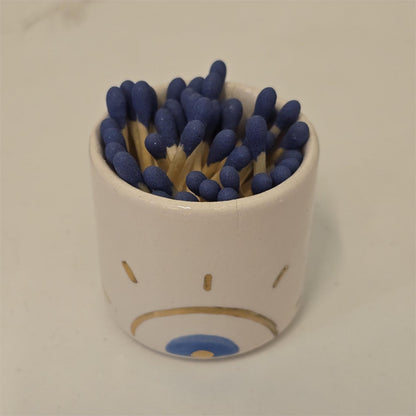 Cerillero de cerámica "Sol radiante"