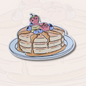 Sticker Hot Cakes Con Frutitas