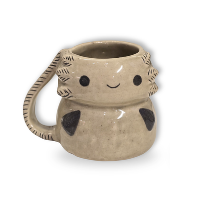 Taza Ajolotito Gris - Hecha a mano 🐾