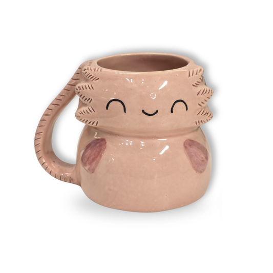 Taza Ajolotito Sonriente - Hecha a mano 🐾