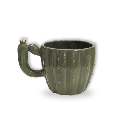 Taza Cactus Verde - Hecha a mano 🌵