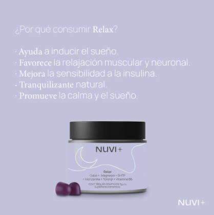Gomitas RELAX - Citrato de Magnesio + Gaba + 5-HTP + Manzanilla + Toronjil + Vit. B6