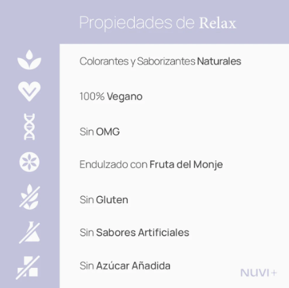 Gomitas RELAX - Citrato de Magnesio + Gaba + 5-HTP + Manzanilla + Toronjil + Vit. B6