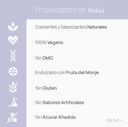 Gomitas RELAX - Citrato de Magnesio + Gaba + 5-HTP + Manzanilla + Toronjil + Vit. B6