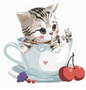 Paint by Numbers -  Gatito Taza