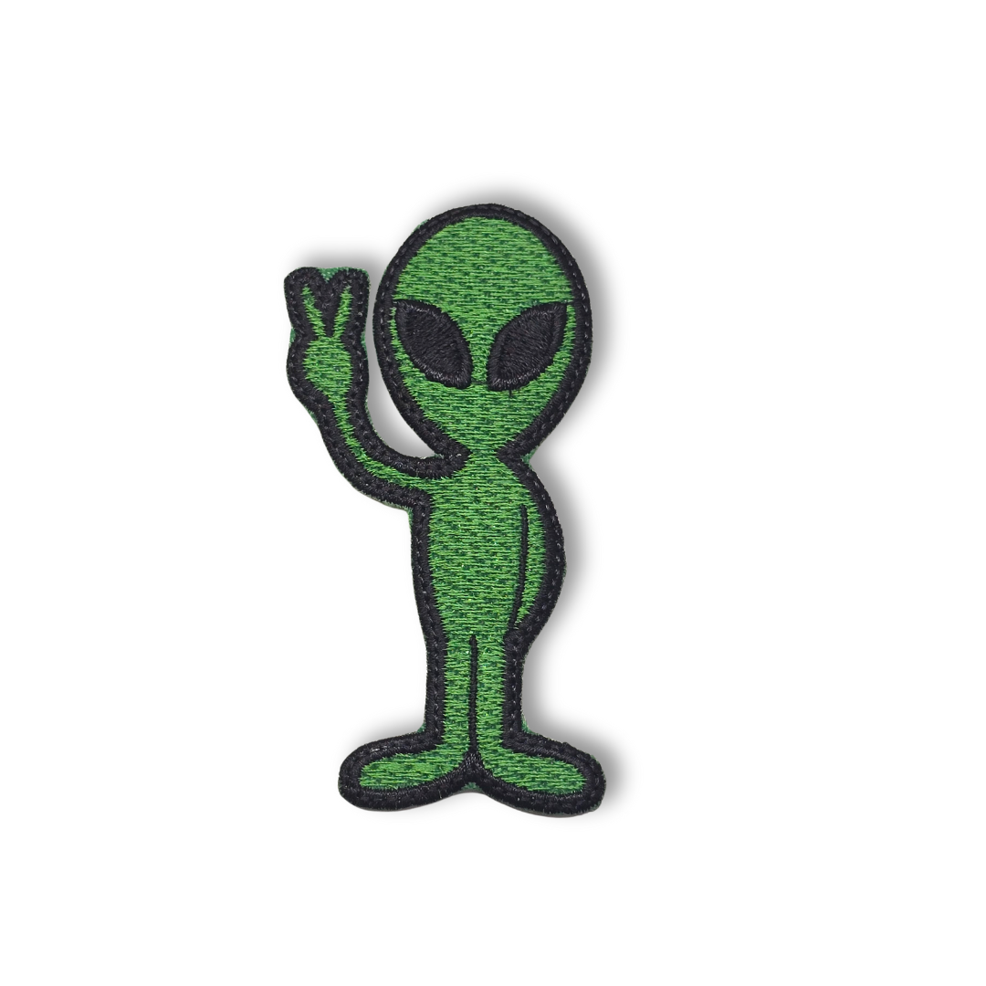 👽 Parche Alien saludando
