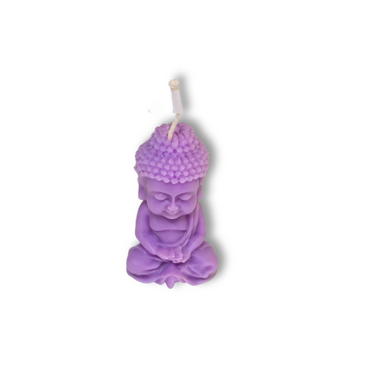 🧘‍♂️ Vela mini Buda – Posición de meditación - Lila