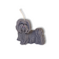 🐶💖 Vela perrito chuiquito peludo Gris