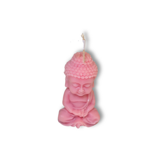 🧘‍♂️ Vela mini Buda – Posición de meditación - Rosa