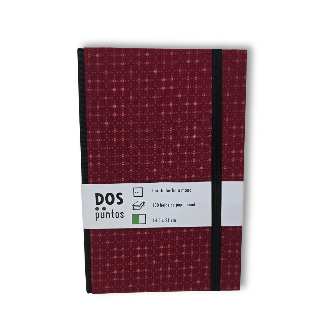 Libreta Pasta Dura de Tela Roja