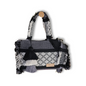 Bolsa de mano artesanal de Oaxaca - Negra con blanco
